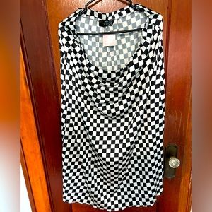 Dressed in LALA Black and White Checkered Skirt